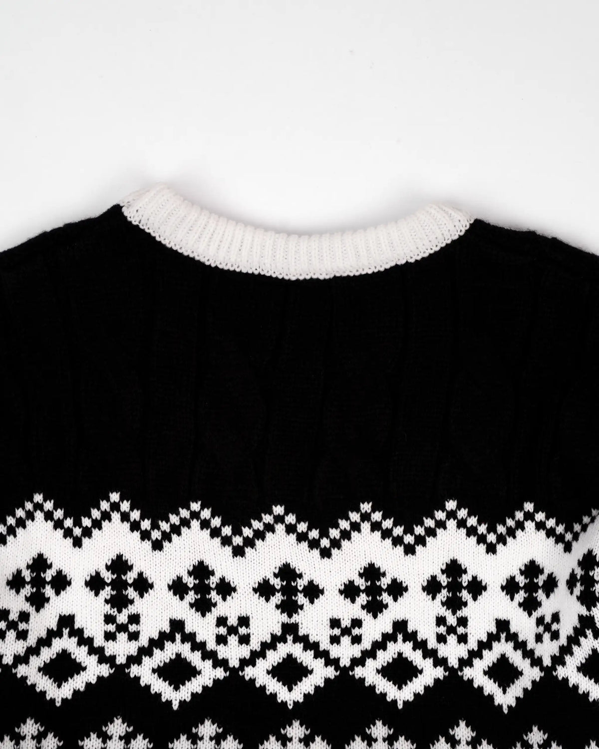 Newcastle United Black Cable Knit Christmas Jumper