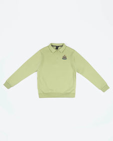 Newcastle United Men's Essentials Range Green 1/4 Zip Sweater