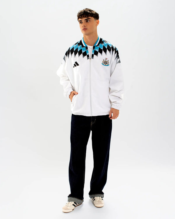 Newcastle United adidas White Stadium Track Top