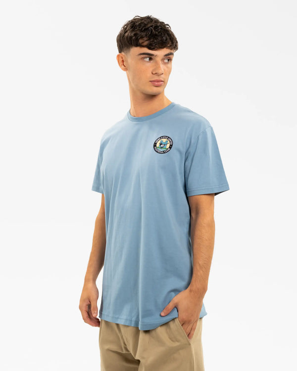 Newcastle United Men's Blue 1976 Retro Crest T-Shirt