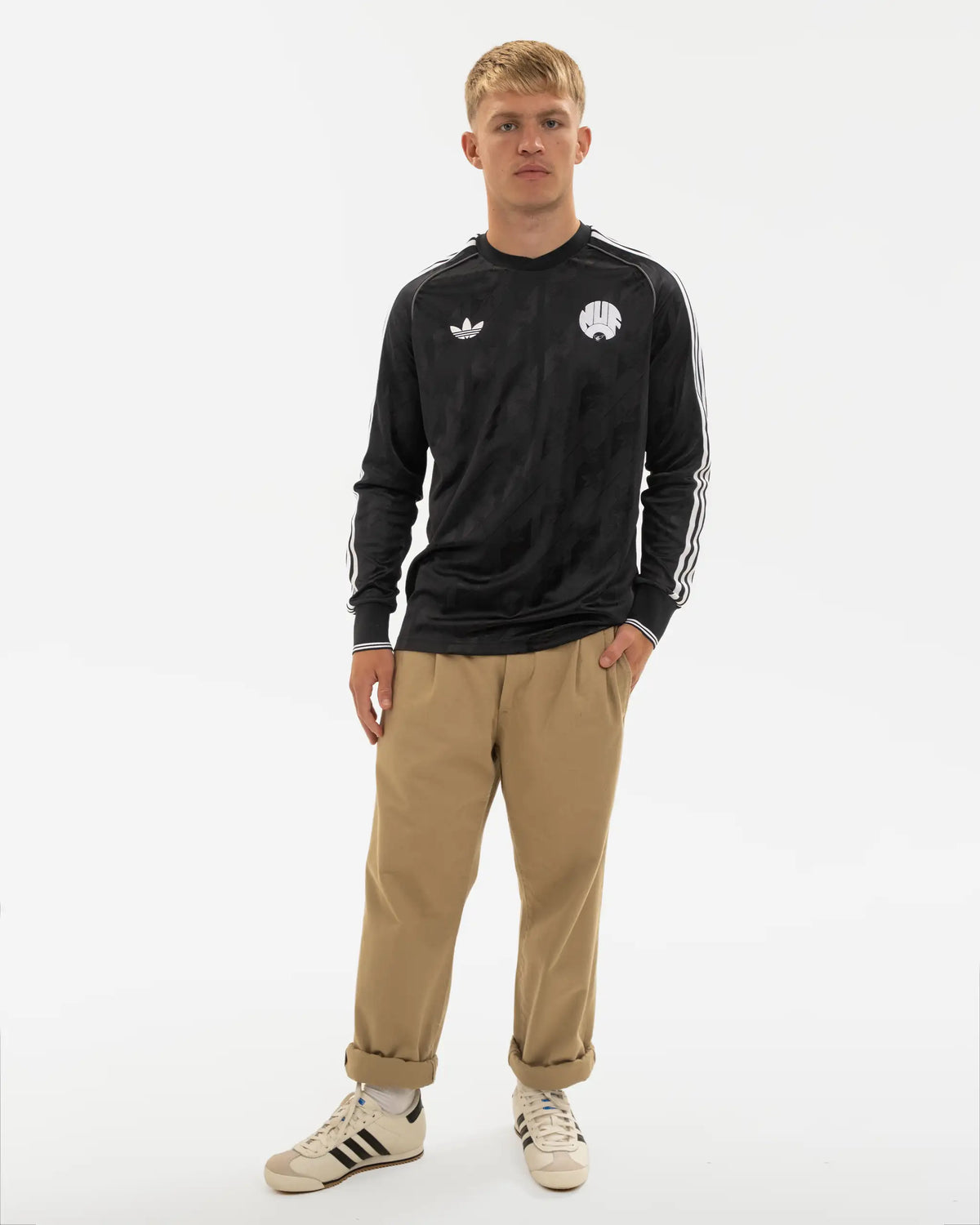 Newcastle United adidas Originals Black Long Sleeve Jersey