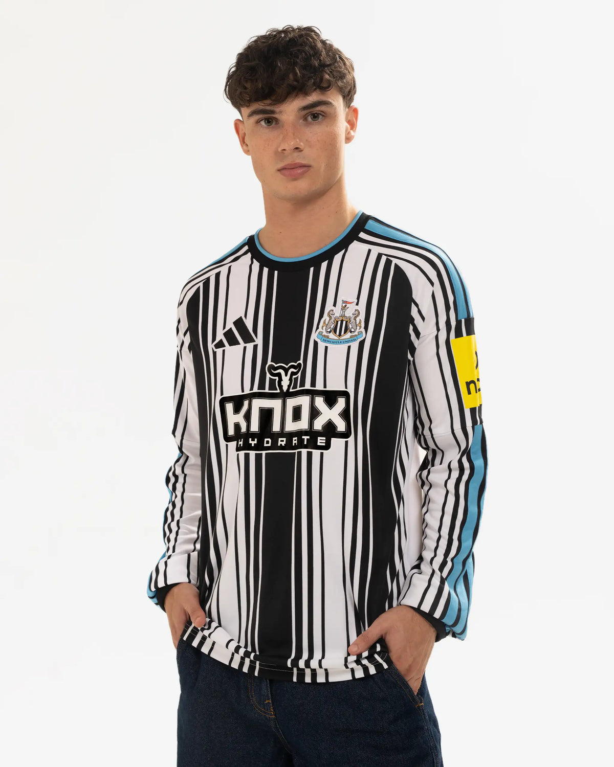 Newcastle United adidas Men's 26/27 Long Sleeve Home Shirt