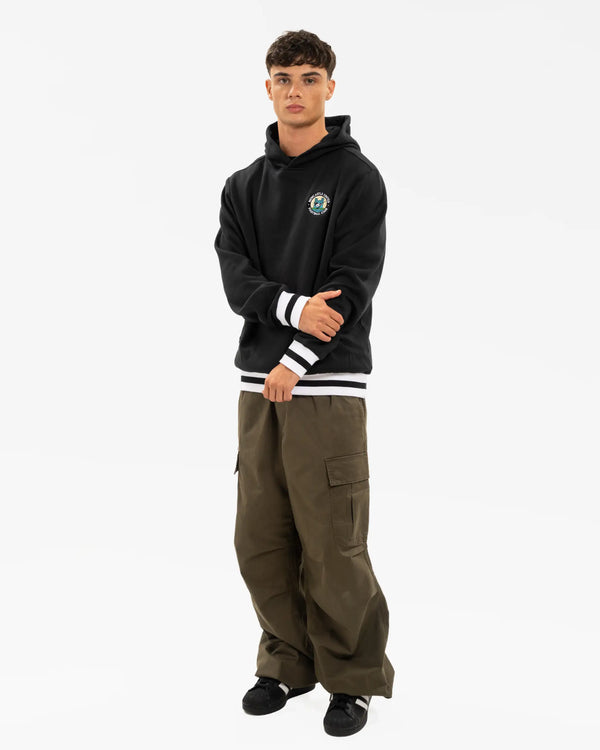 Newcastle United Men's Black 1976 Retro Crest Hoodie