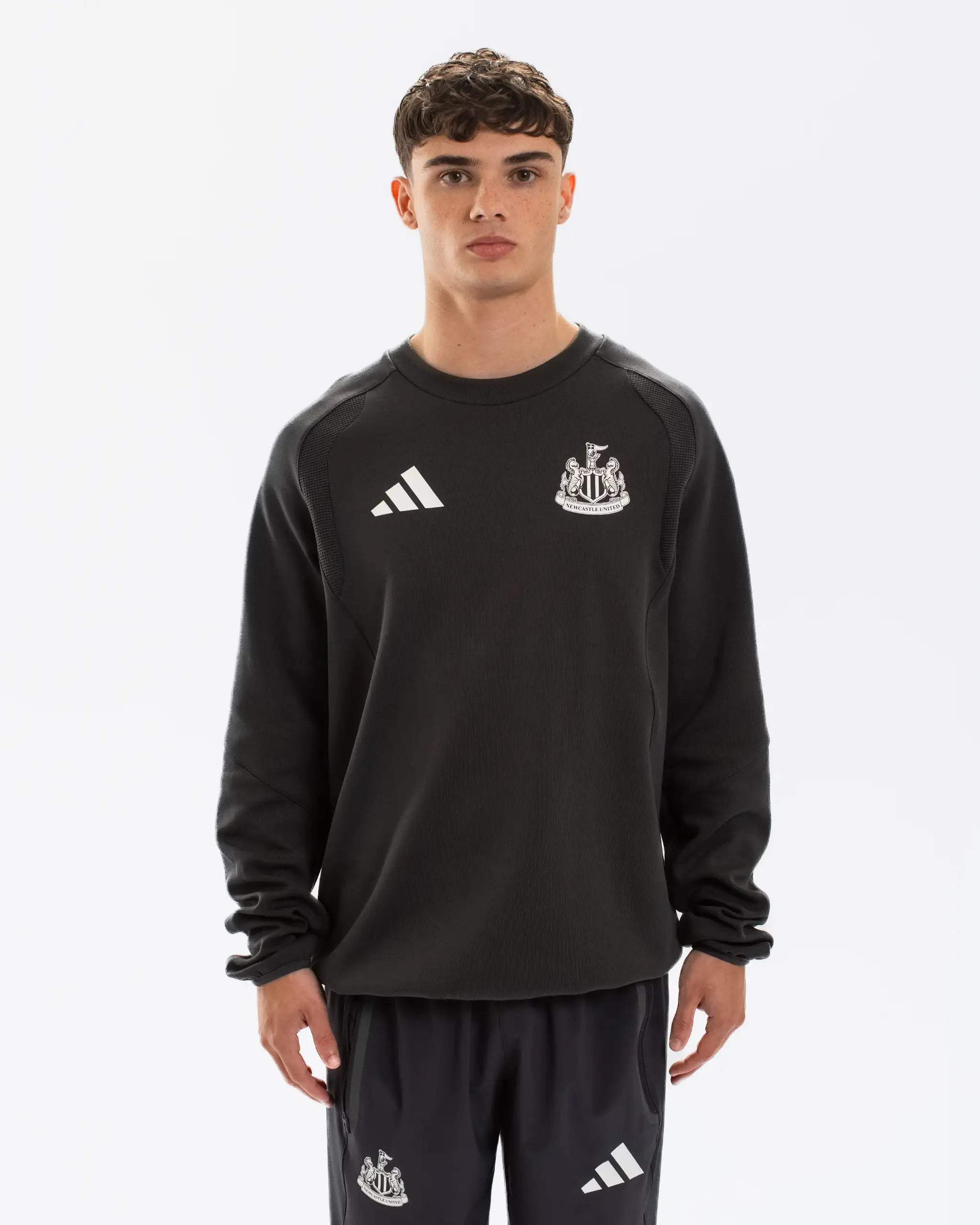 Newcastle United adidas Tiro Travel Grey Sweatshirt