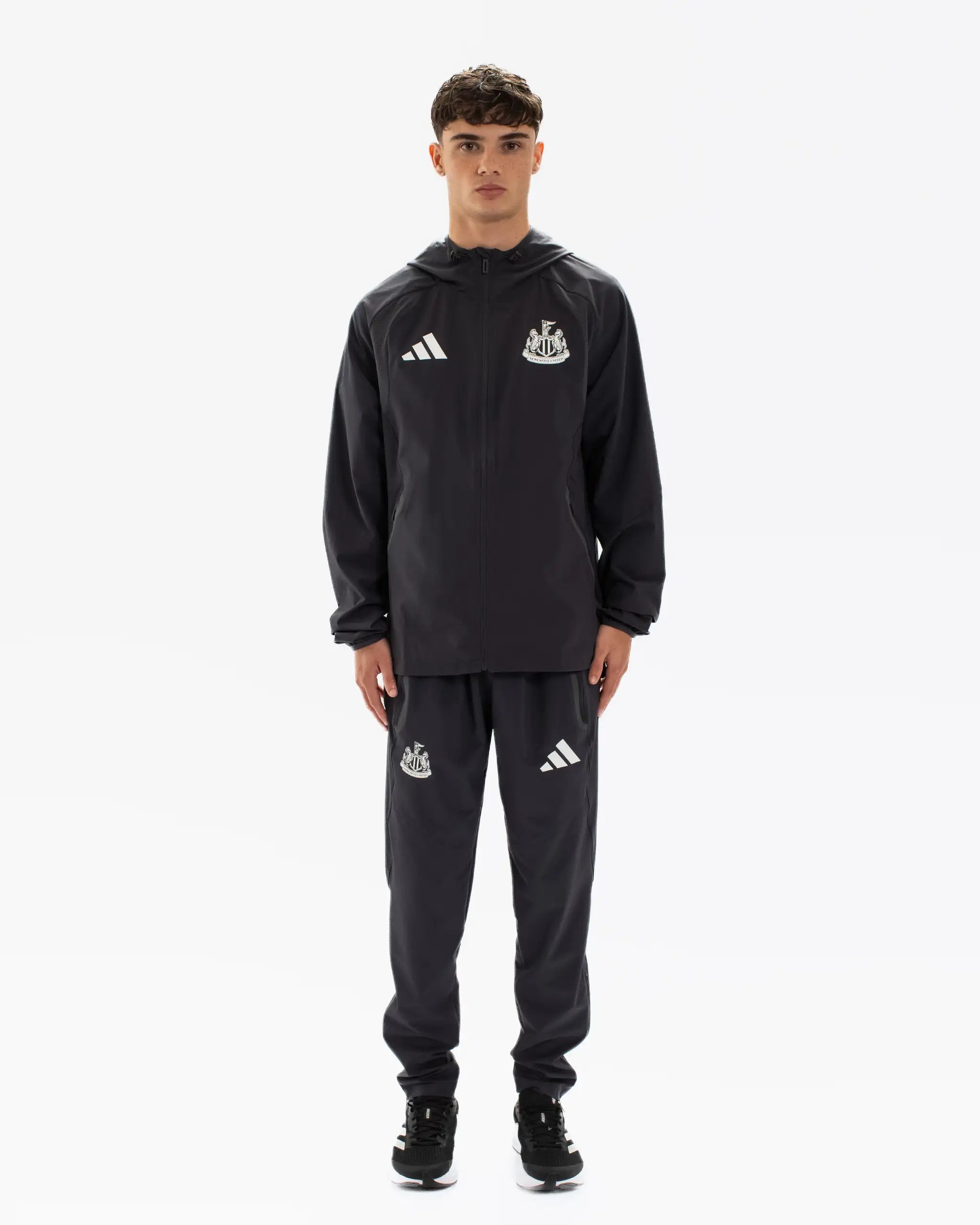 Newcastle United adidas Tiro Travel Grey Windbreaker