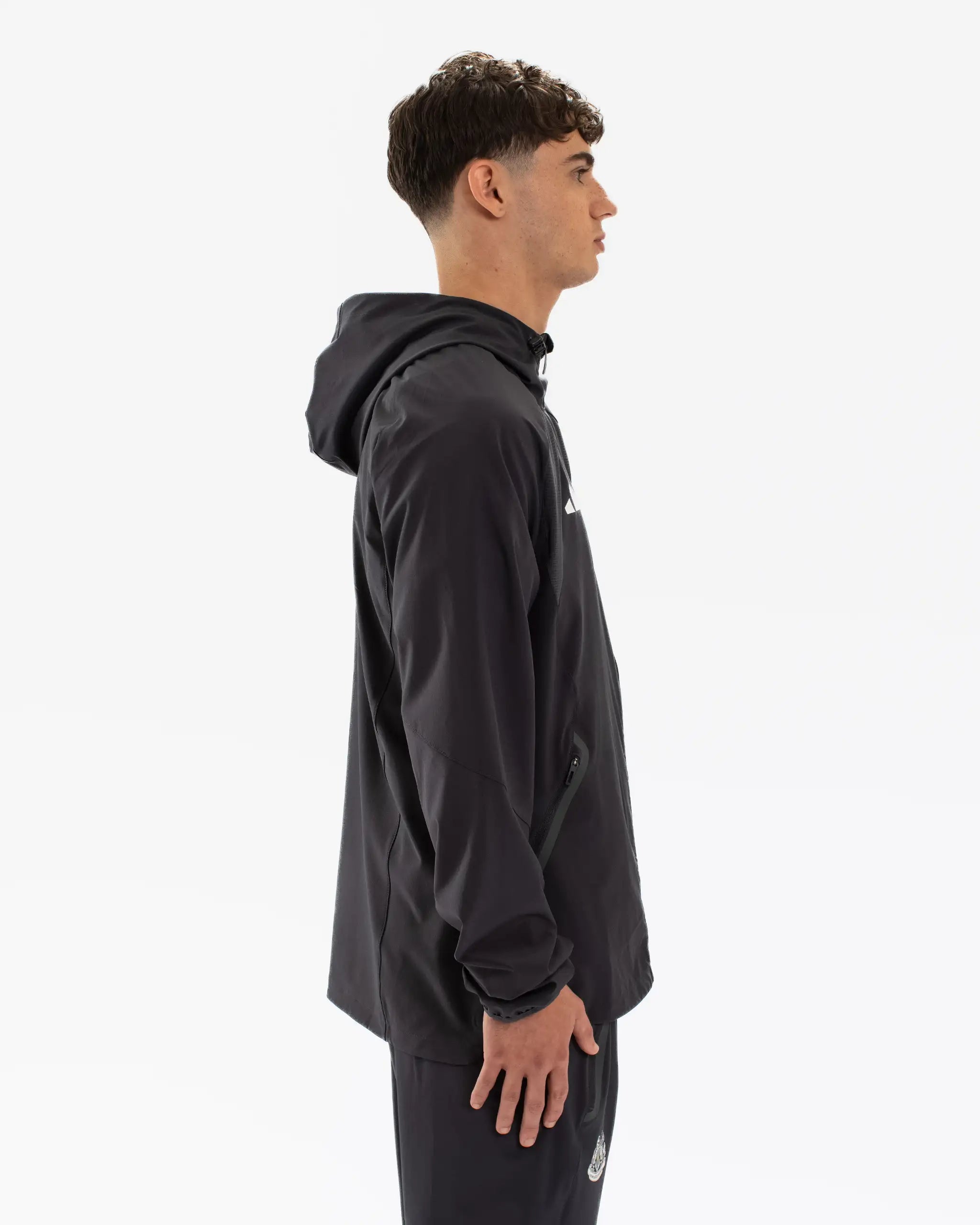 Newcastle United adidas Tiro Travel Grey Windbreaker