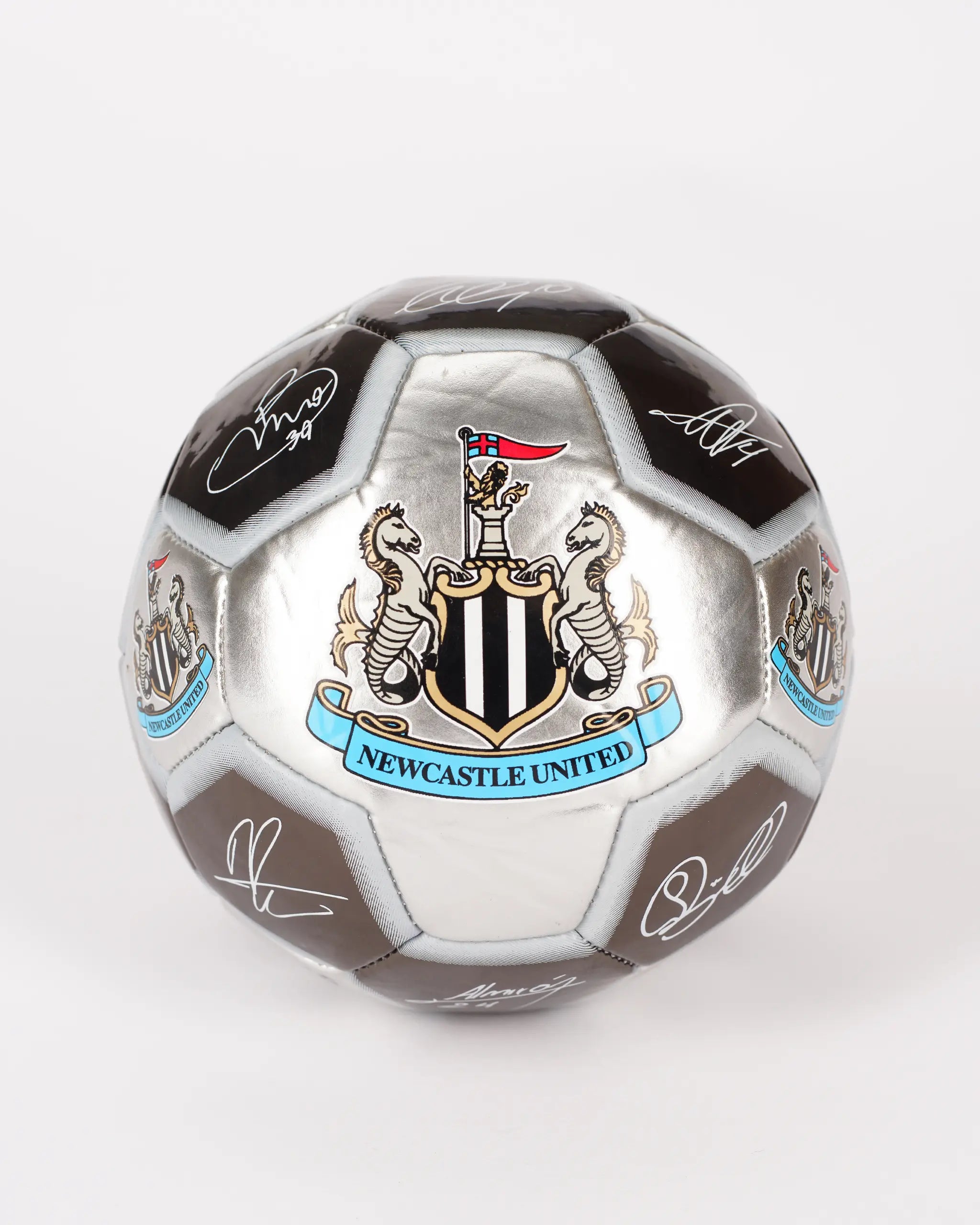 Newcastle United Size 5 Metallic Signature Football