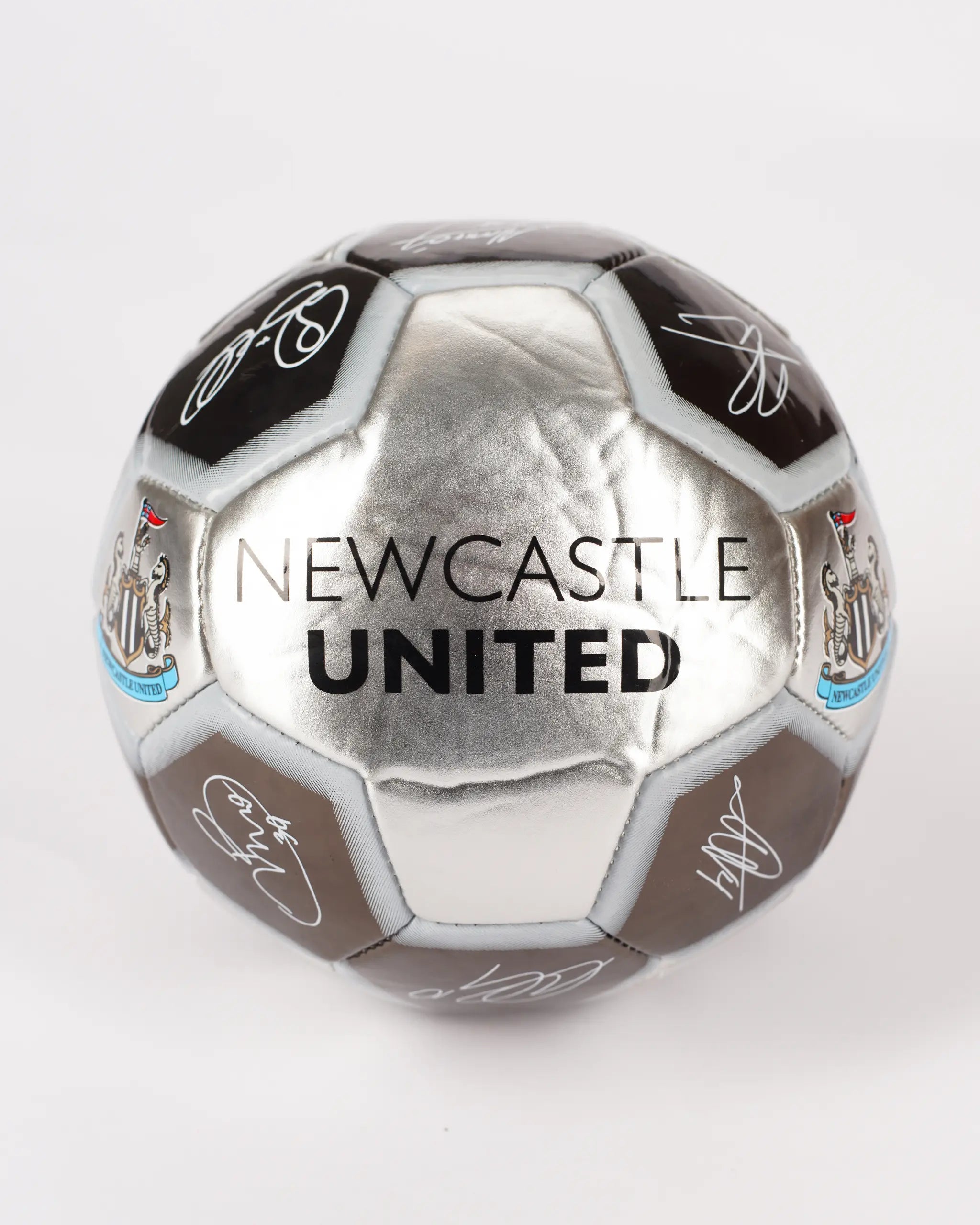 Newcastle United Size 5 Metallic Signature Football