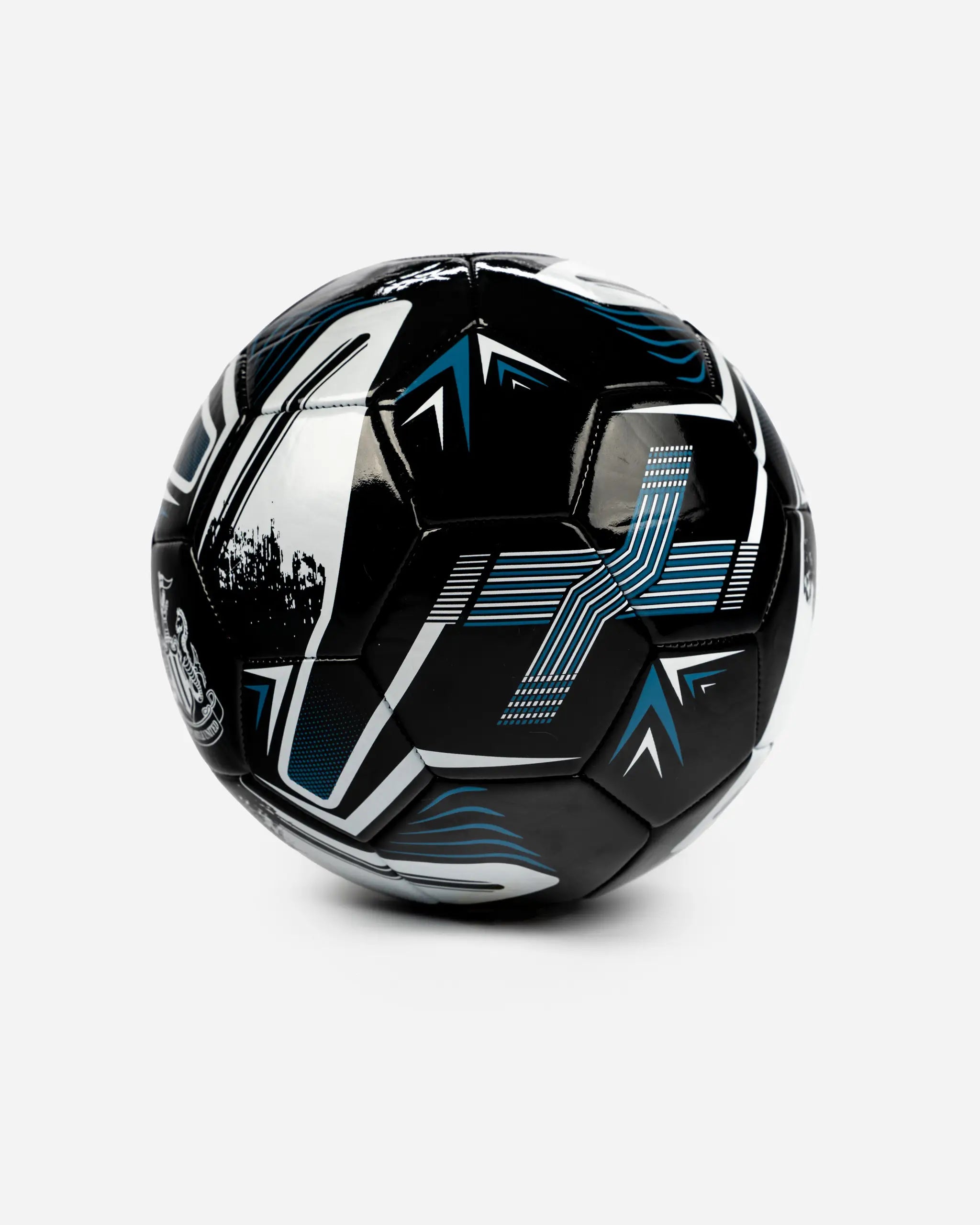 Newcastle United Size 5 Black Turbine Football