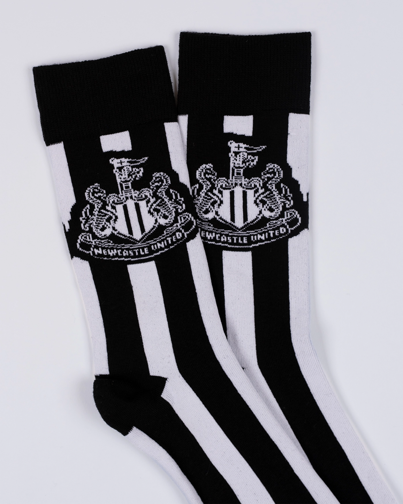 Newcastle United Black and White Striped Socks
