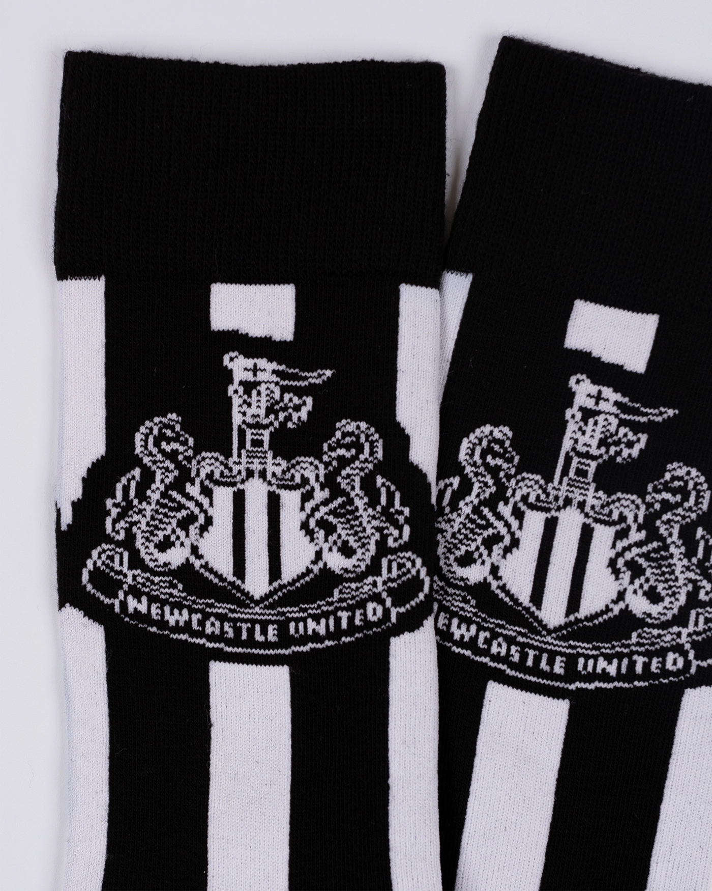 Newcastle United Black and White Striped Socks