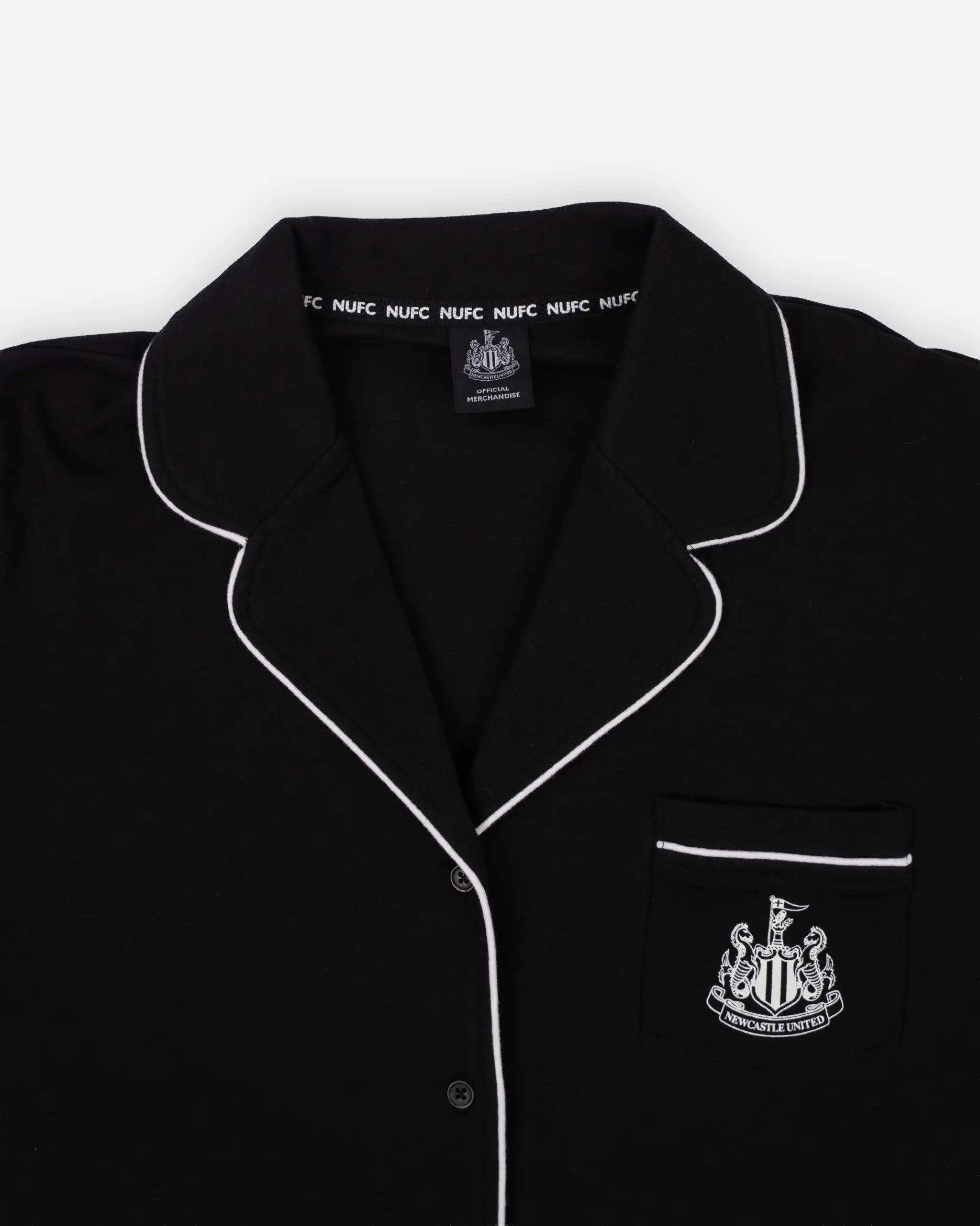 Newcastle United Women's Black Short Pyjama Set