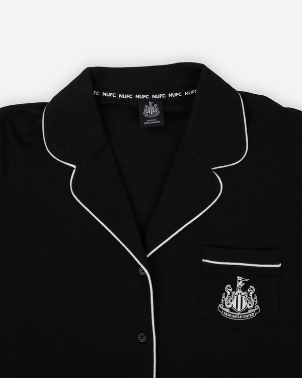 Newcastle United Women's Black Short Pyjama Set