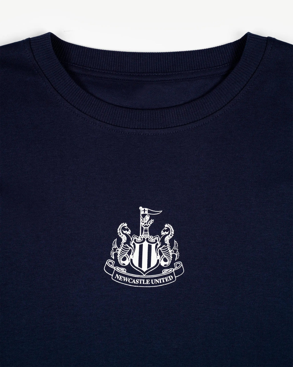 Newcastle United Men's Navy Check Long Pyjama Set