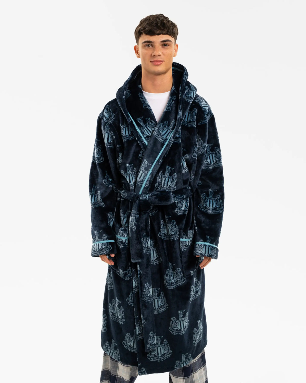 Newcastle United Adult's Blue Crest Dressing Gown