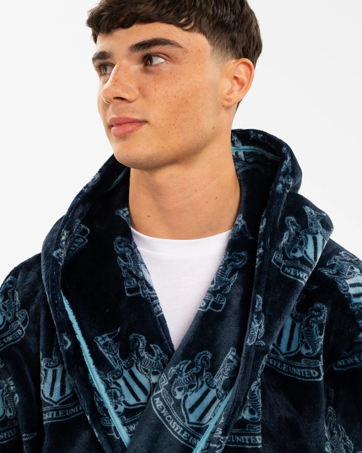 Newcastle United Adult's Blue Crest Dressing Gown