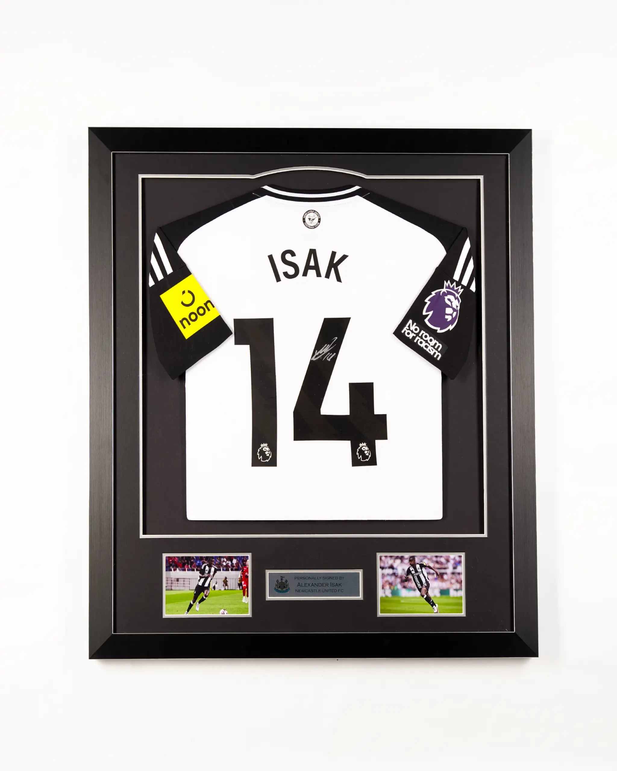 Newcastle United 24/25 Home Framed Signed Shirt ISAK