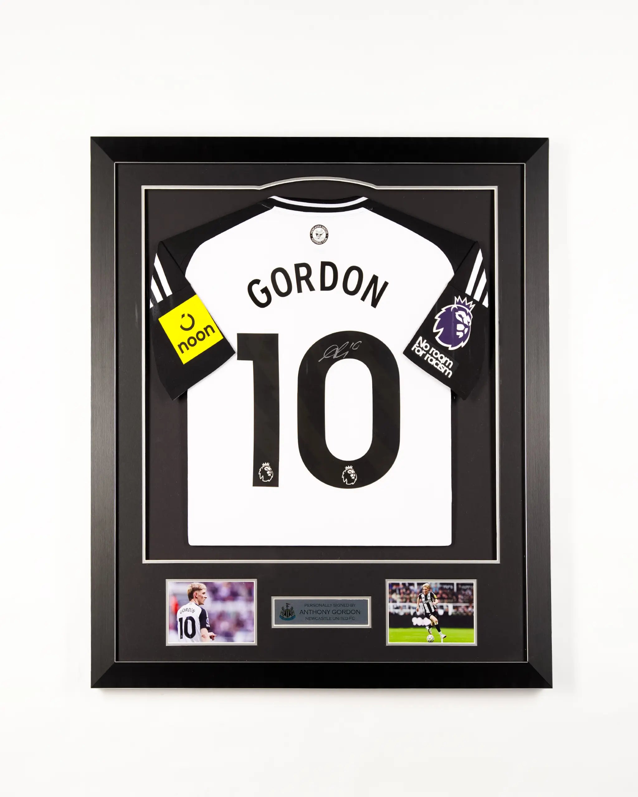 Newcastle United 24/25 Home Framed Signed Shirt GORDON