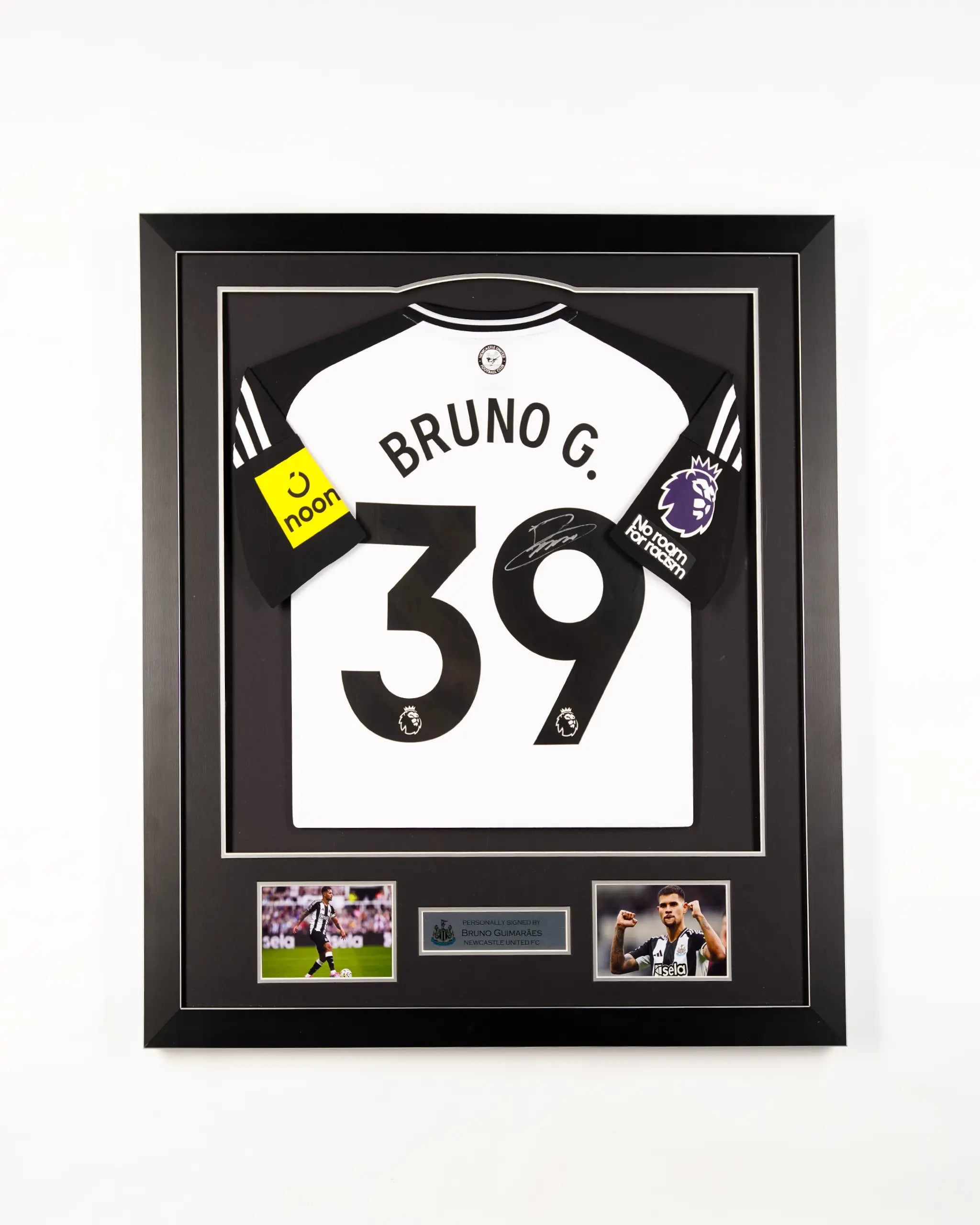 Newcastle United 24/25 Home Framed Signed Shirt BRUNO G.