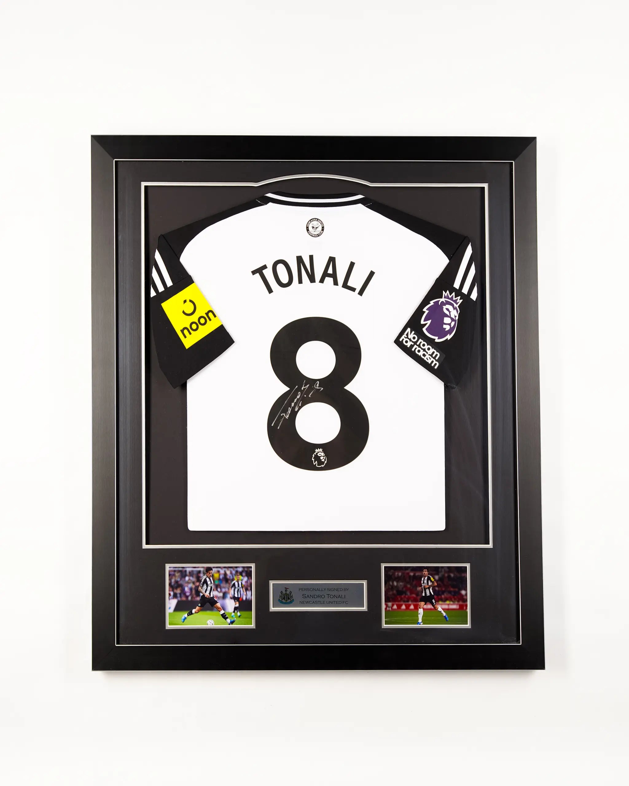 Newcastle United 24/25 Home Framed Signed Shirt TONALI