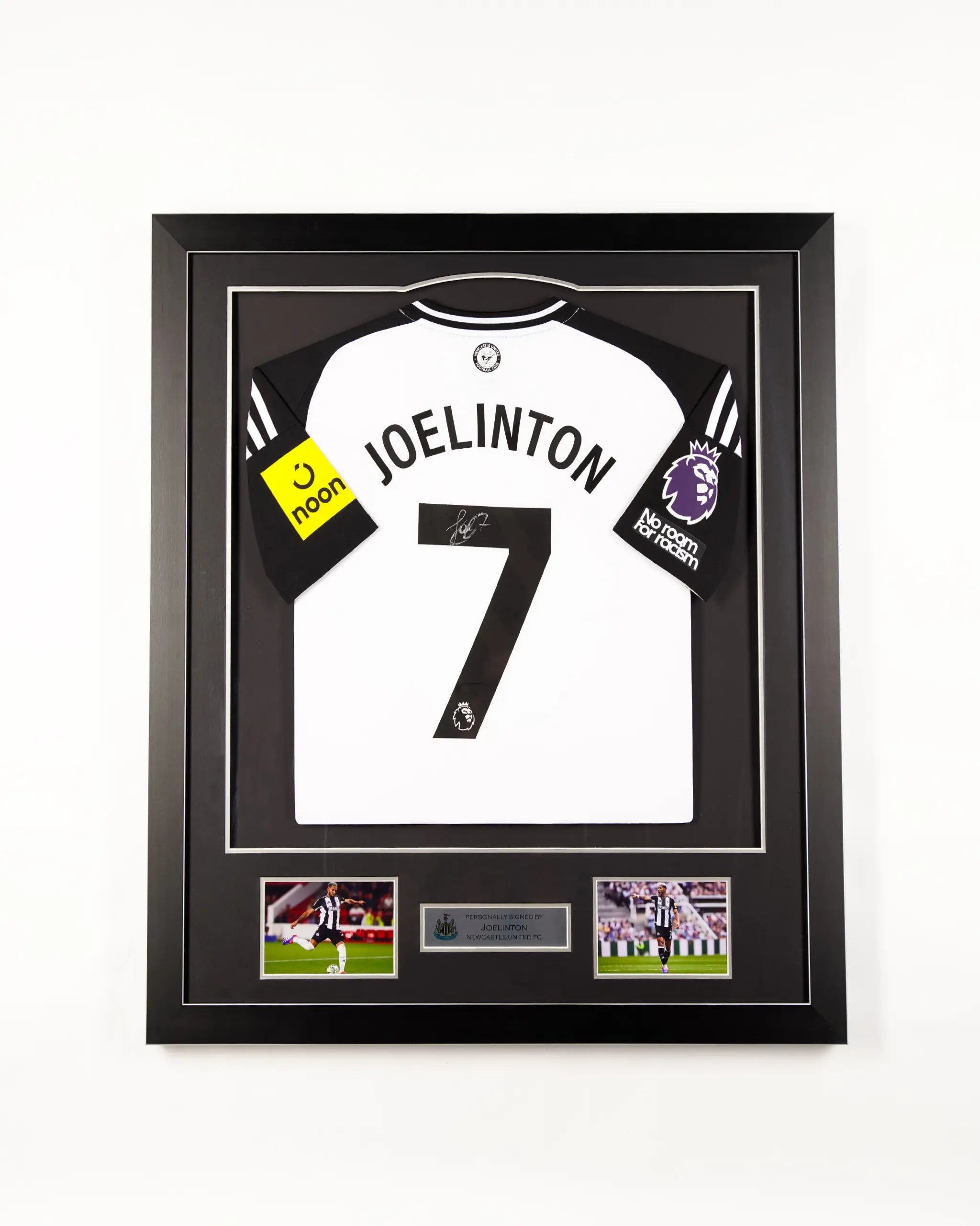 Newcastle United 24/25 Home Framed Signed Shirt JOELINTON