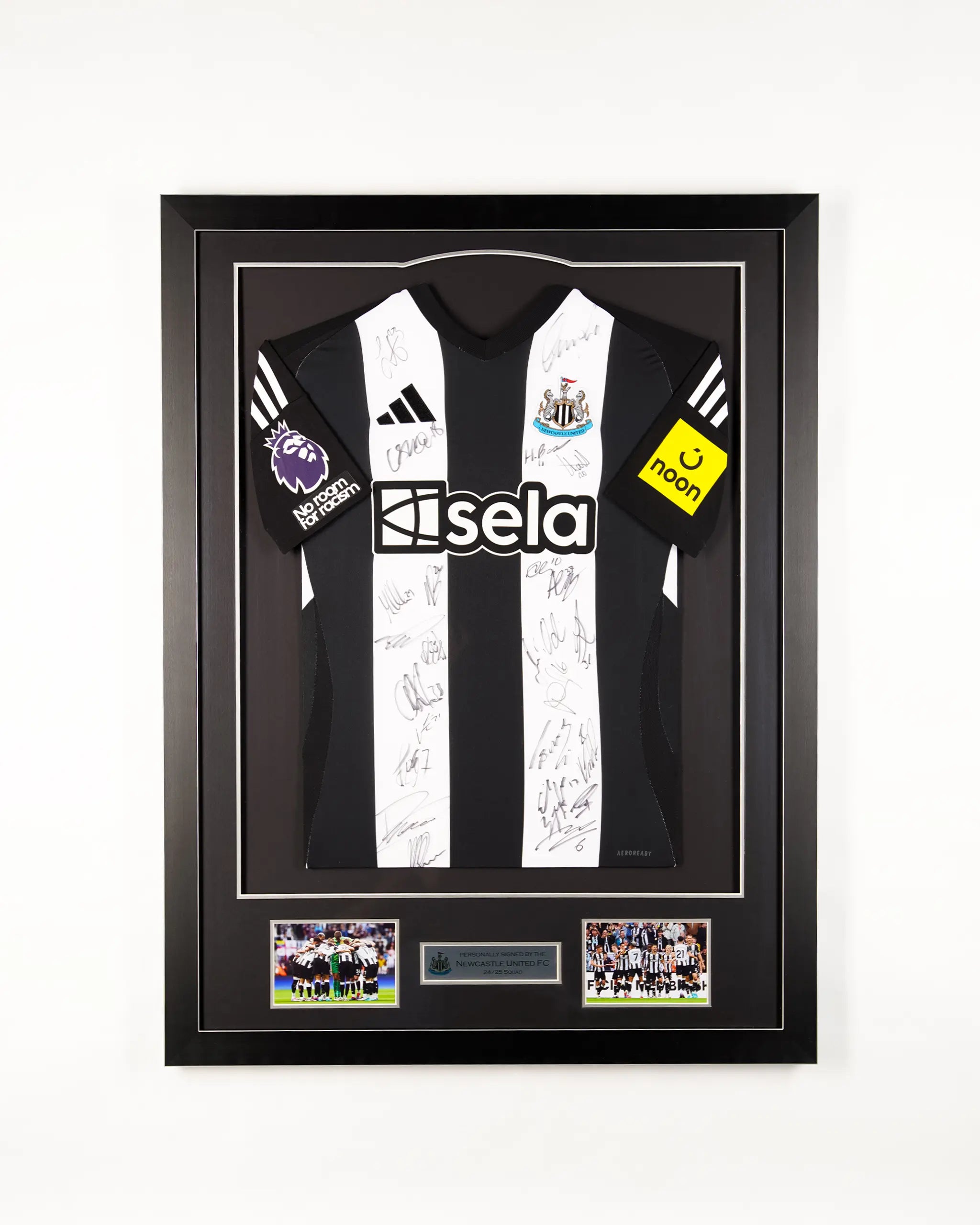 Newcastle United 24/25 Home Framed Signed Squad Shirt