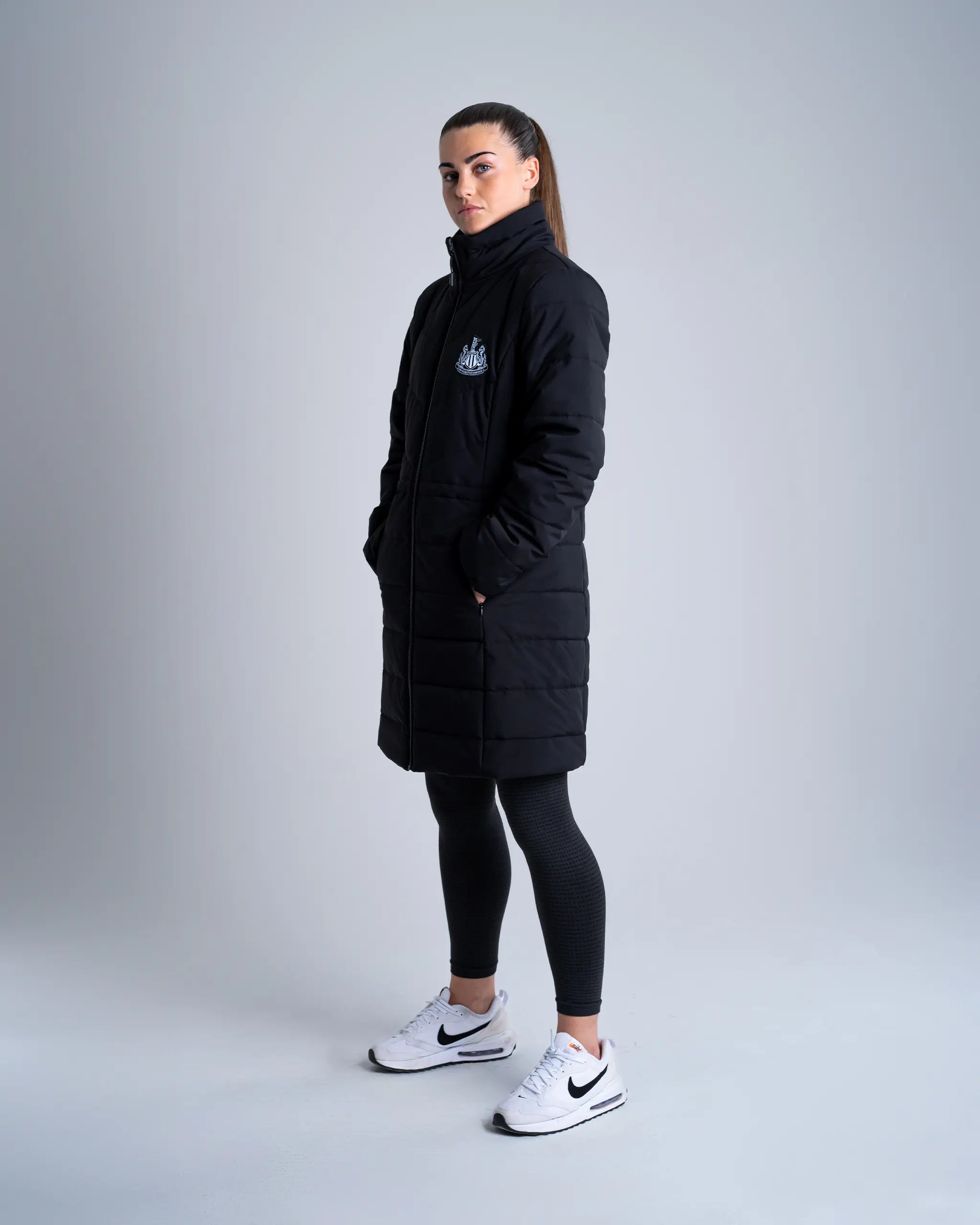 Newcastle United Women's Black Longline Jacket