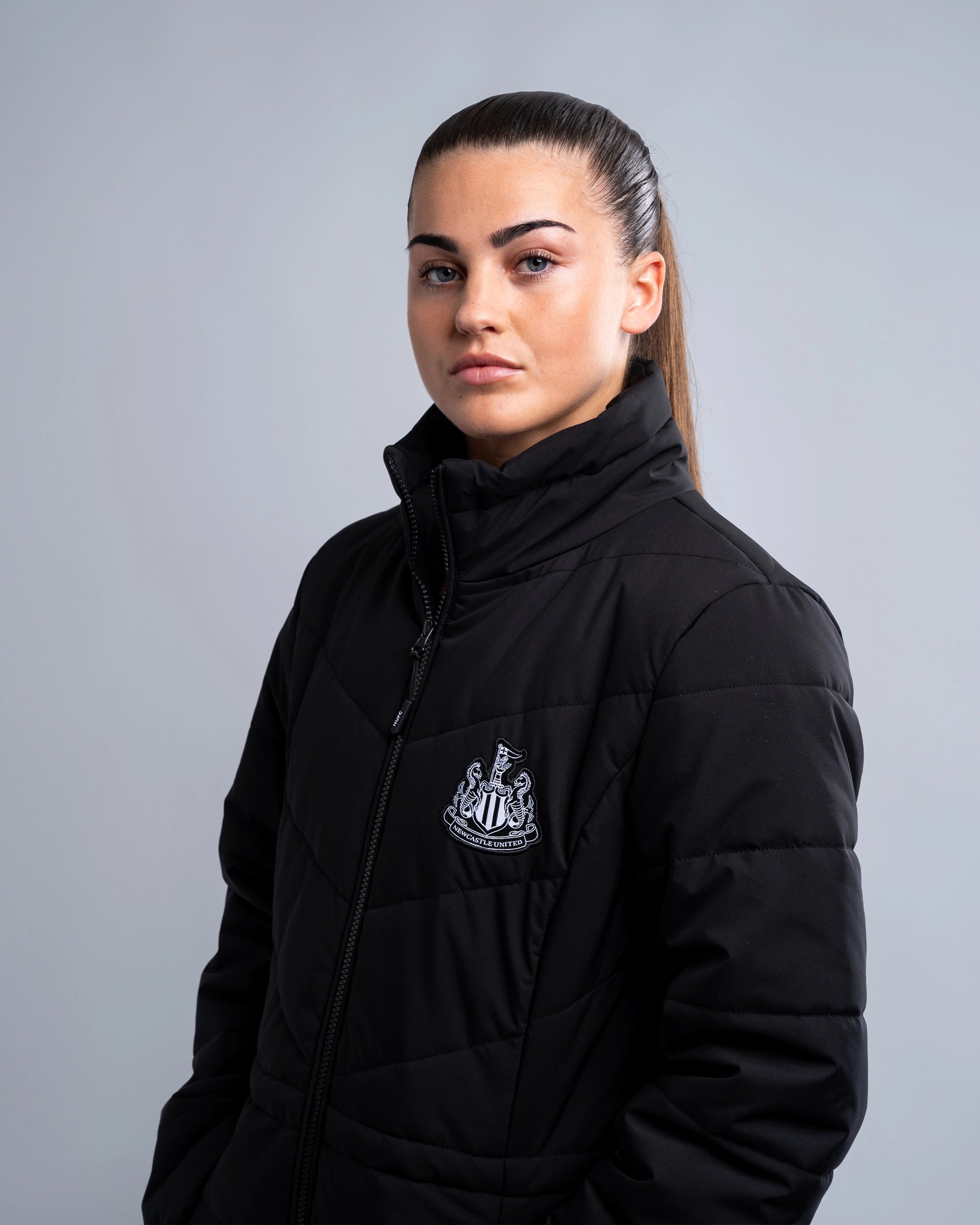 Newcastle United Women's Black Longline Jacket