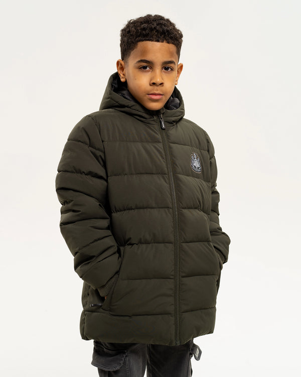 Newcastle United Kids' Khaki Puffer Jacket