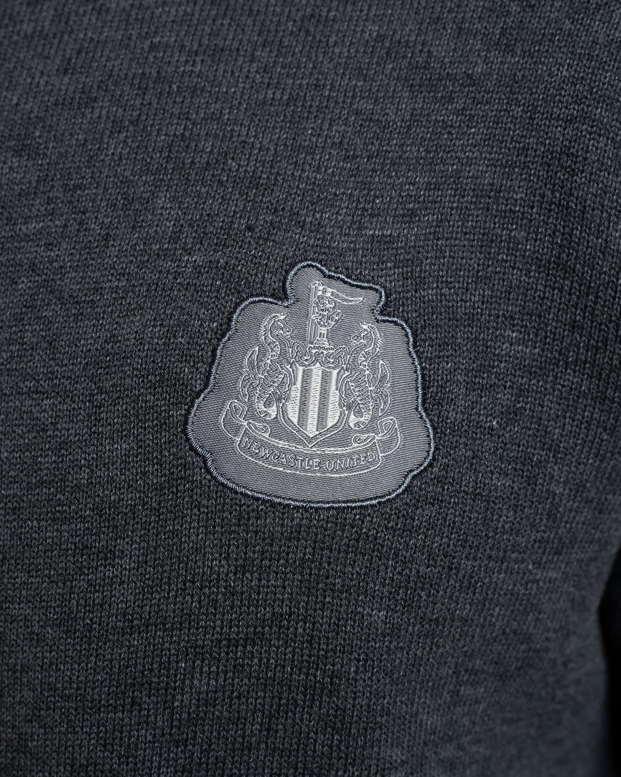 Newcastle United Men's Grey Crew Neck Knit Sweater