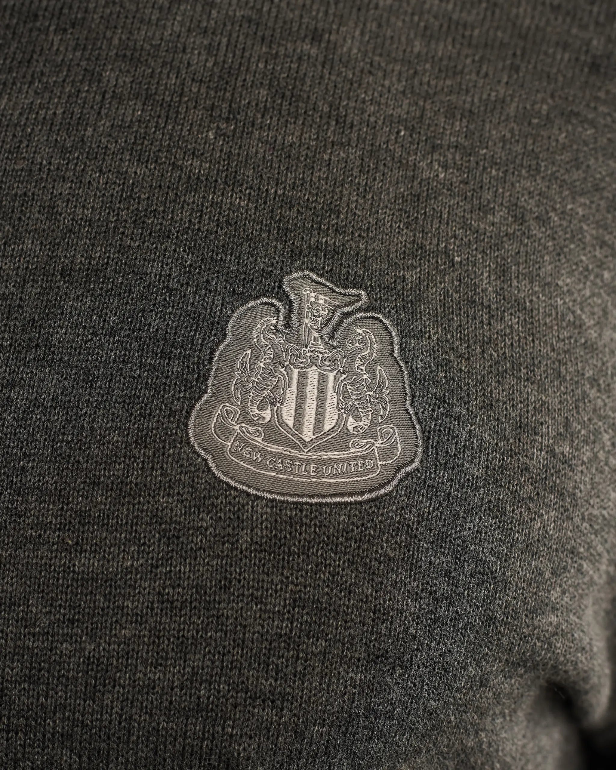 Newcastle United Men's Grey Crew Neck Knit Sweater