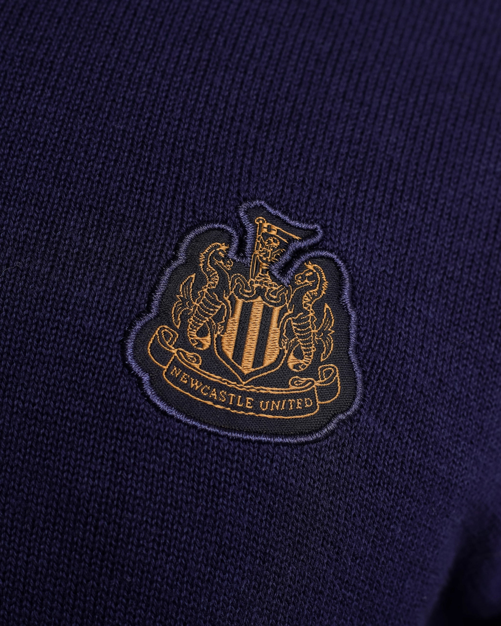 Newcastle United Men's Navy V Neck Knit Sweater