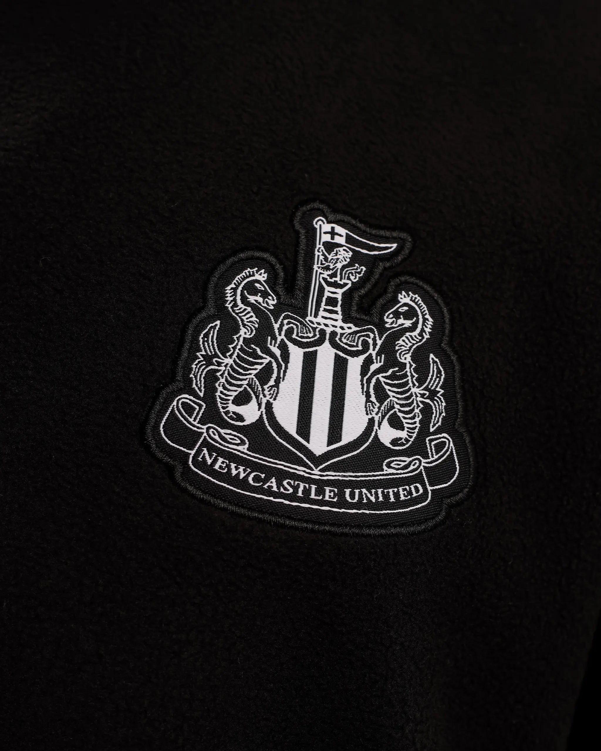 Newcastle United Men's Black Full Zip Fleece