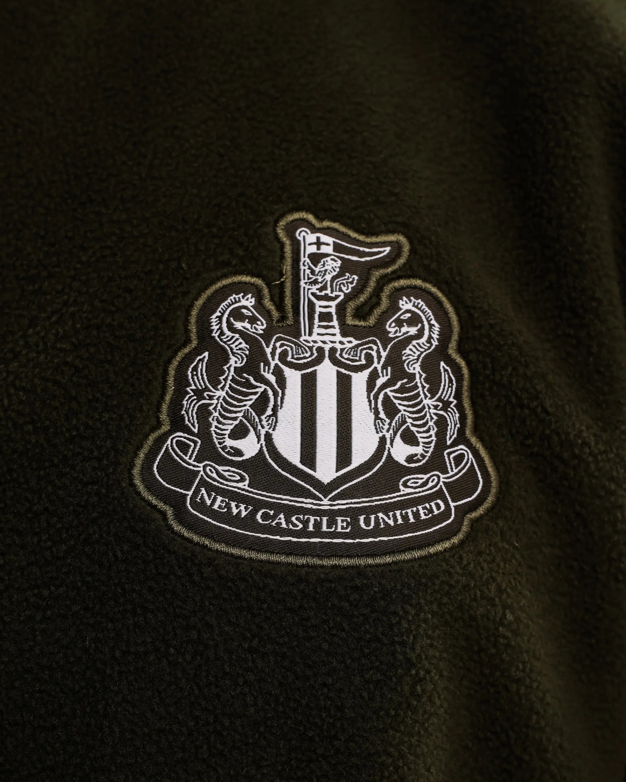 Newcastle United Men's Khaki Full Zip Fleece