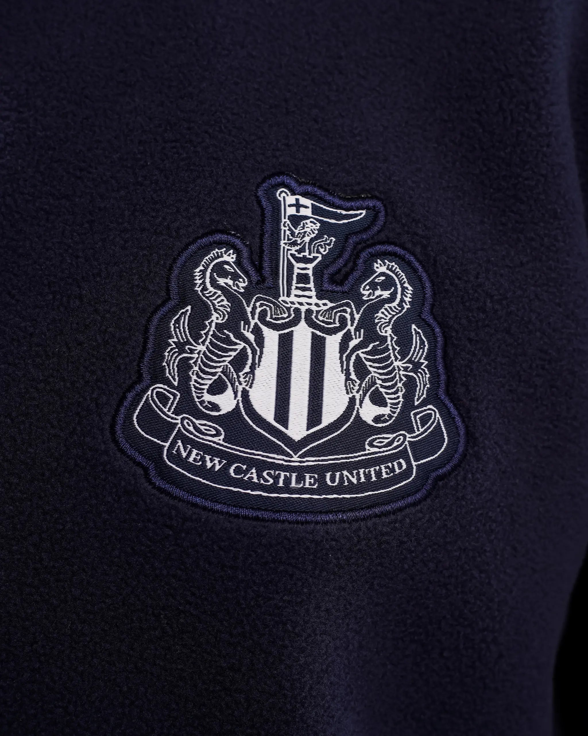 Newcastle United Men's Navy Full Zip Fleece