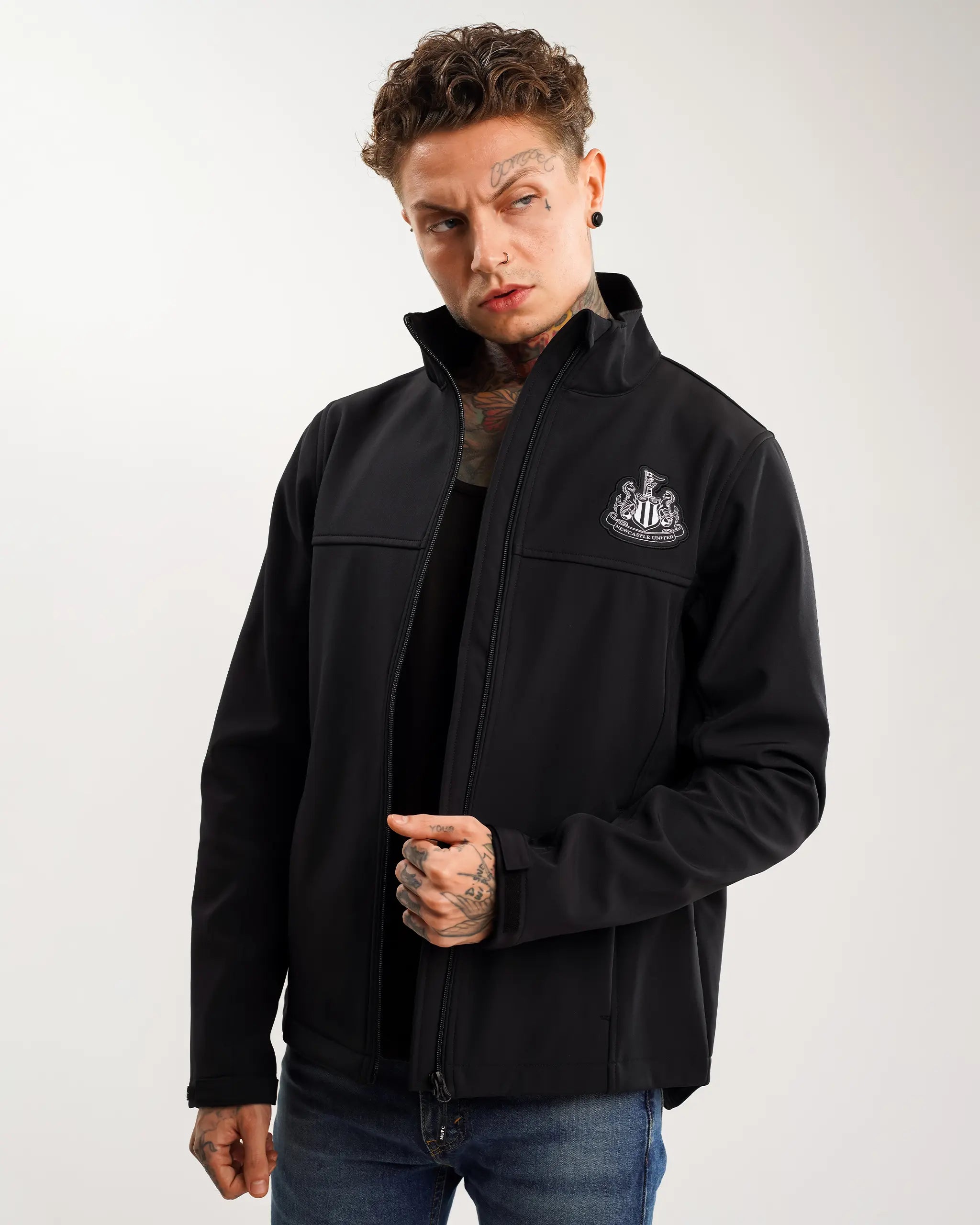 Newcastle United Men's Black Softshell Jacket