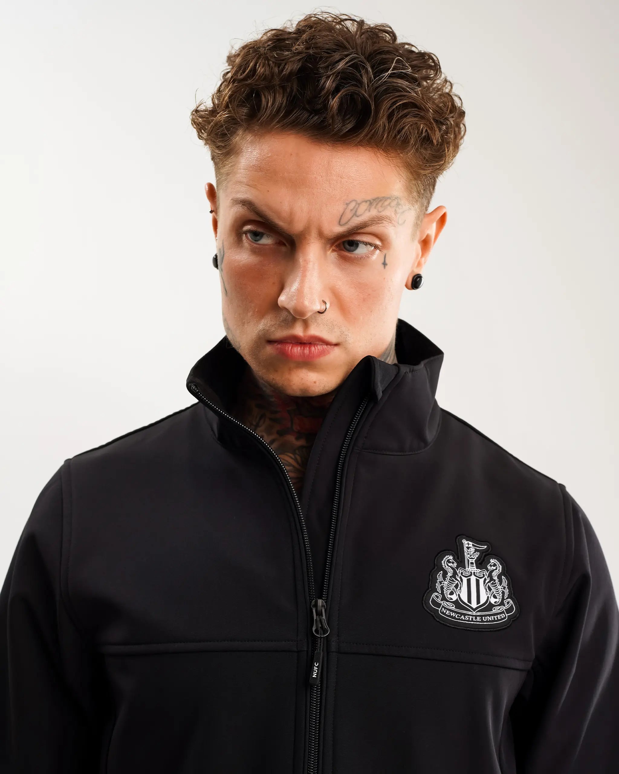 Newcastle United Men's Black Softshell Jacket