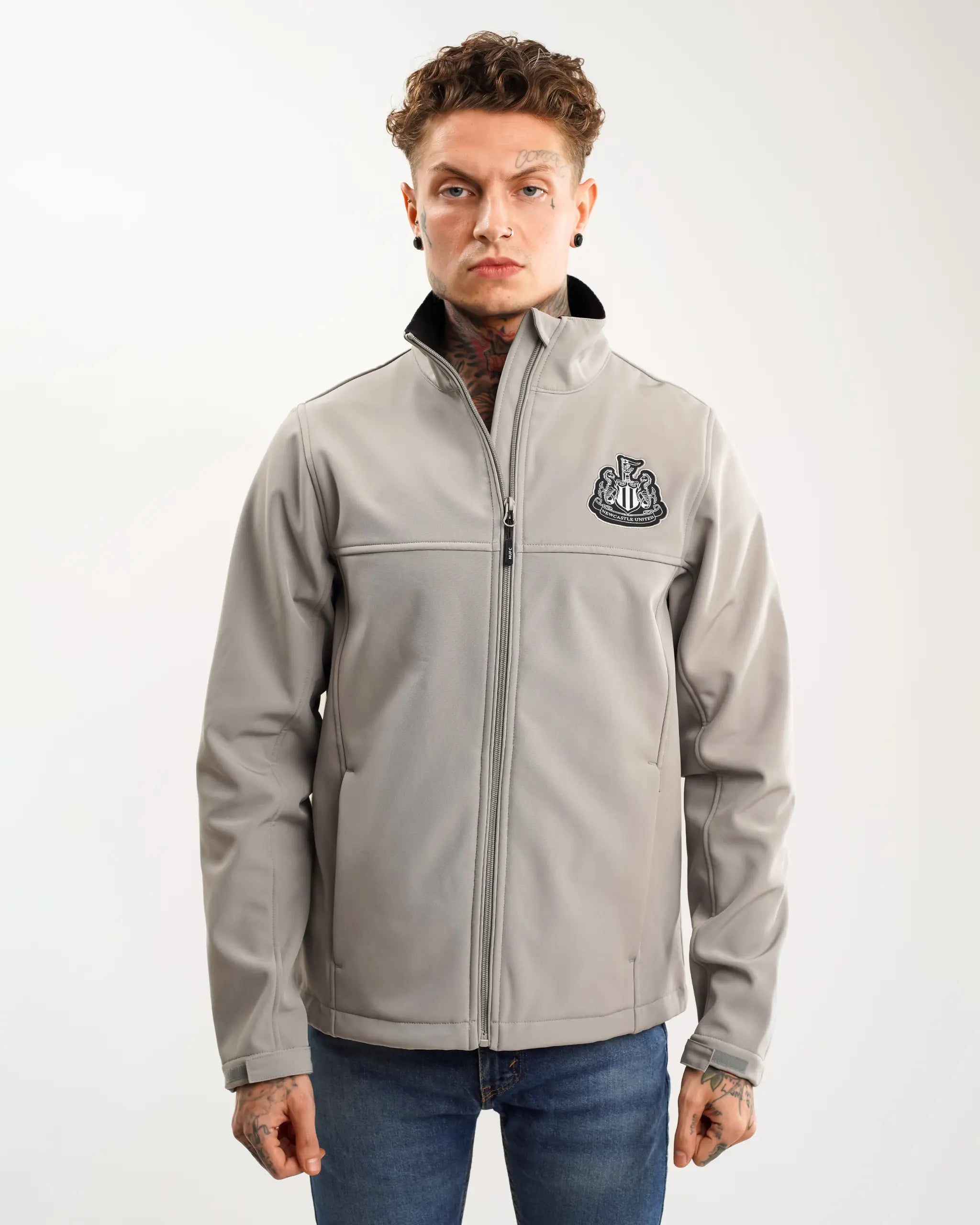 Newcastle United Men's Grey Softshell Jacket