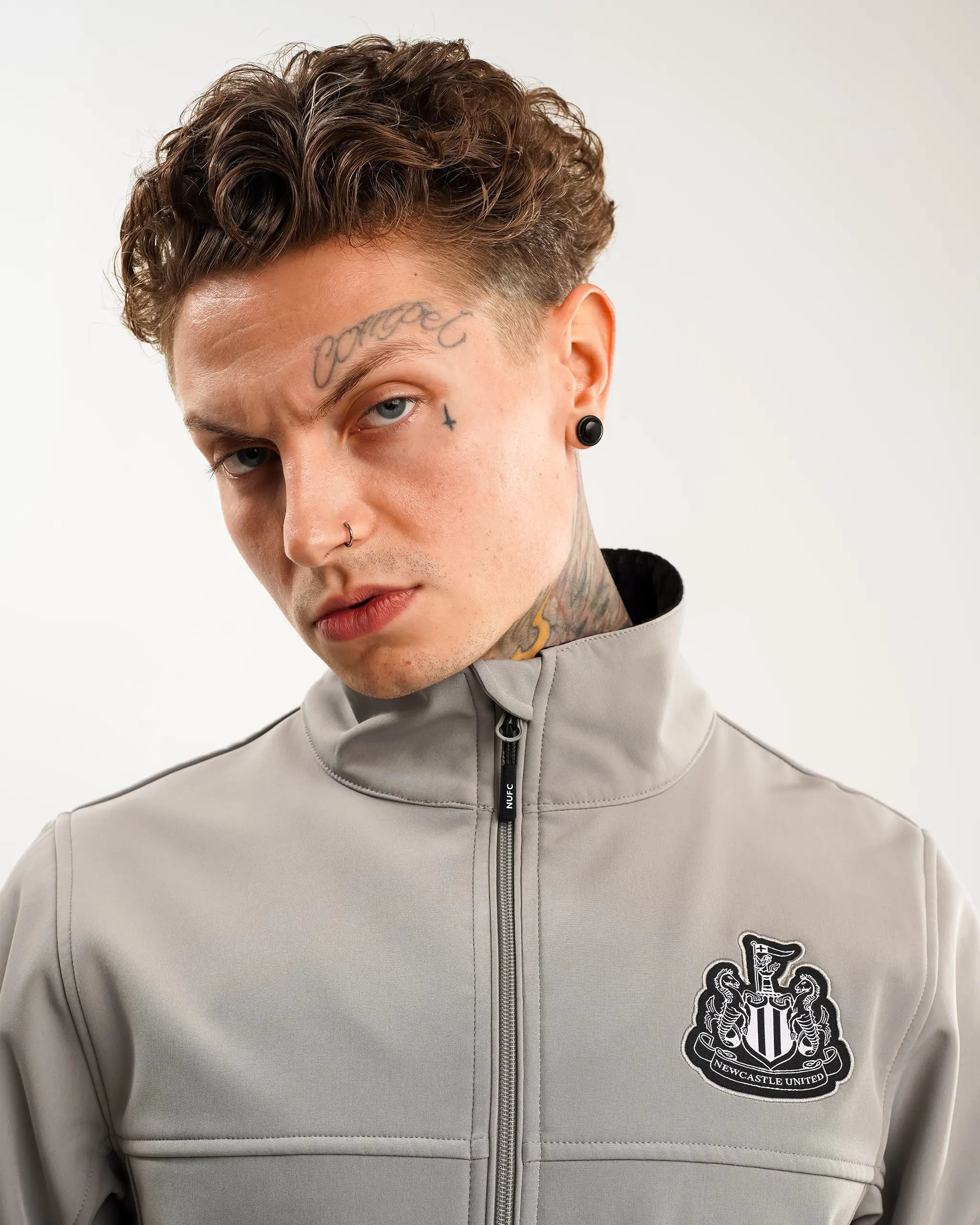 Newcastle United Men's Grey Softshell Jacket