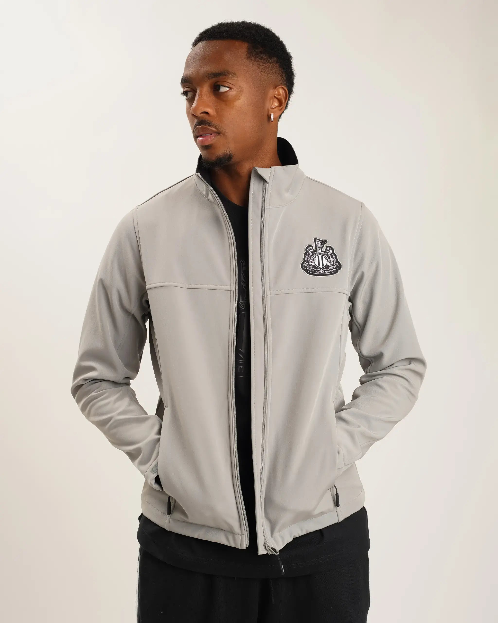 Newcastle United Men's Grey Softshell Jacket