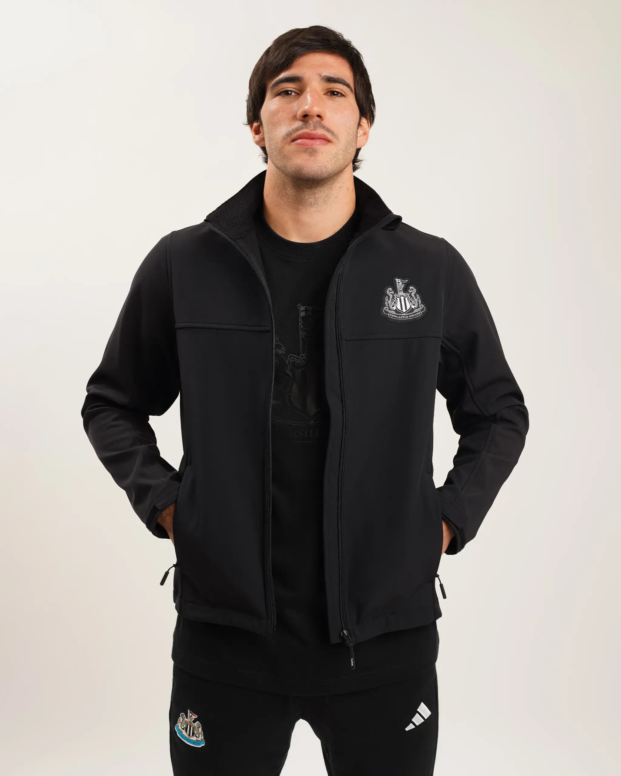 Newcastle United Men's Black Softshell Jacket