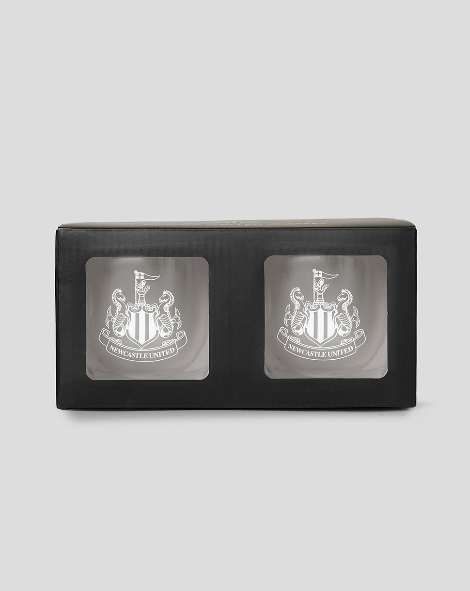 NUFC DOUBLE WALLED GLASS - 2 PACK