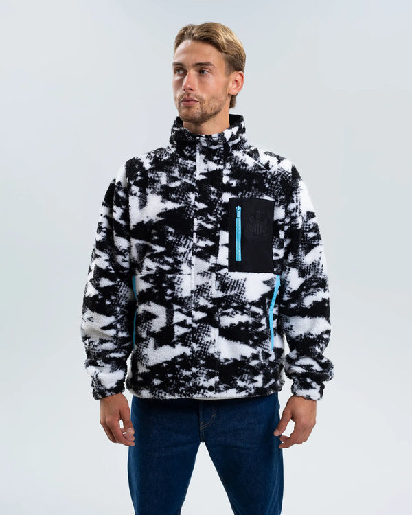 Newcastle United Men's Printed Borg Teddy Fleece Jacket