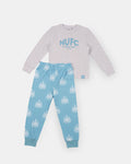 Newcastle United Kids' Blue & Grey Long Pyjama Set
