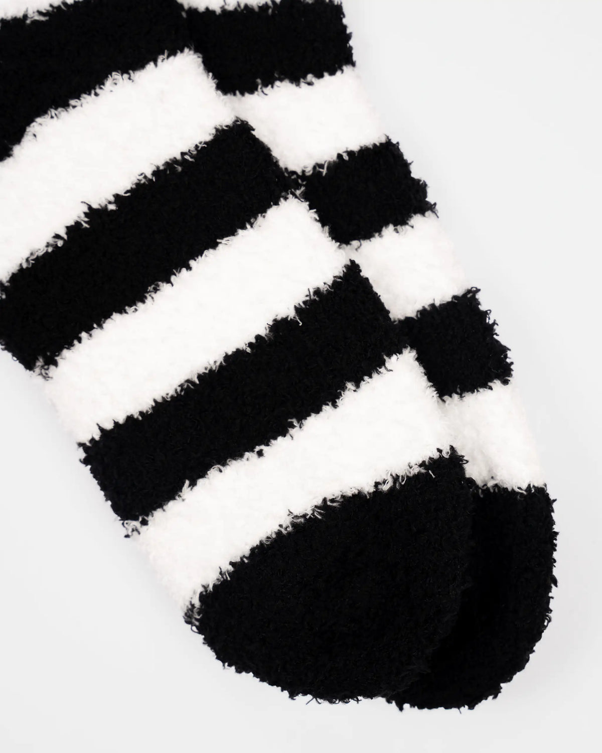 Newcastle United Black & White Striped Fluffy Sleep Socks