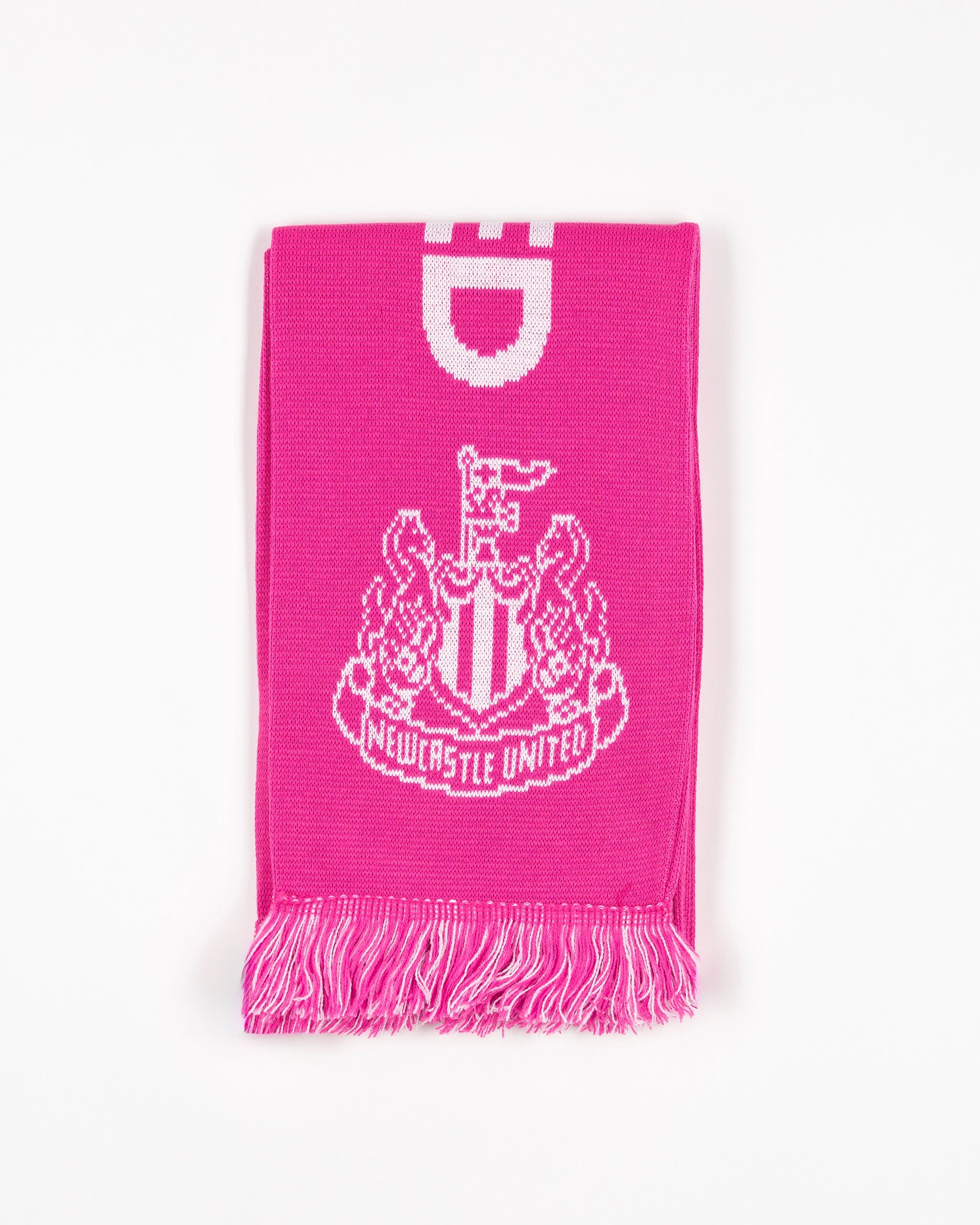 Newcastle United Pink Jacquard Scarf