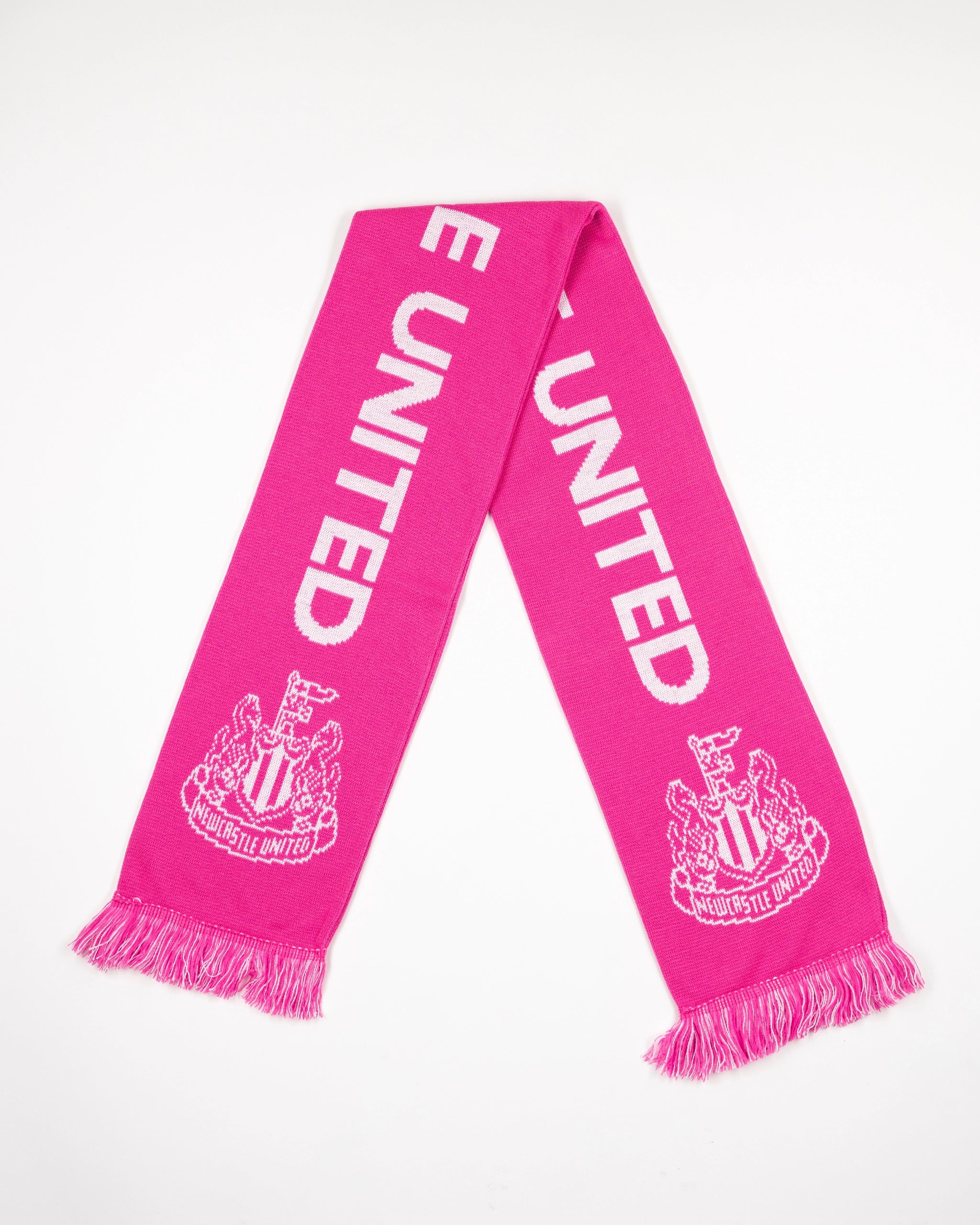 Newcastle United Pink Jacquard Scarf