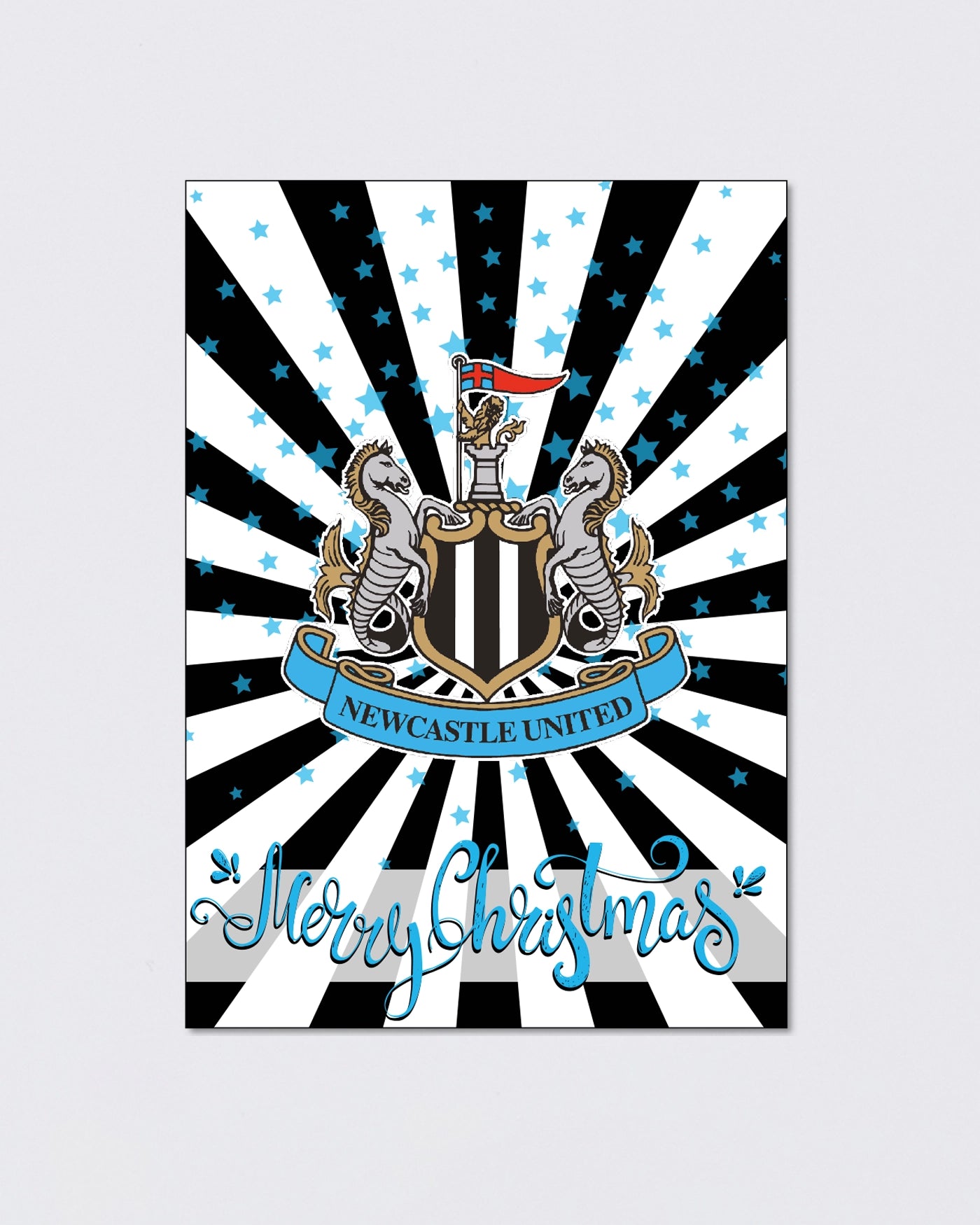 Newcastle United Christmas Crest Card