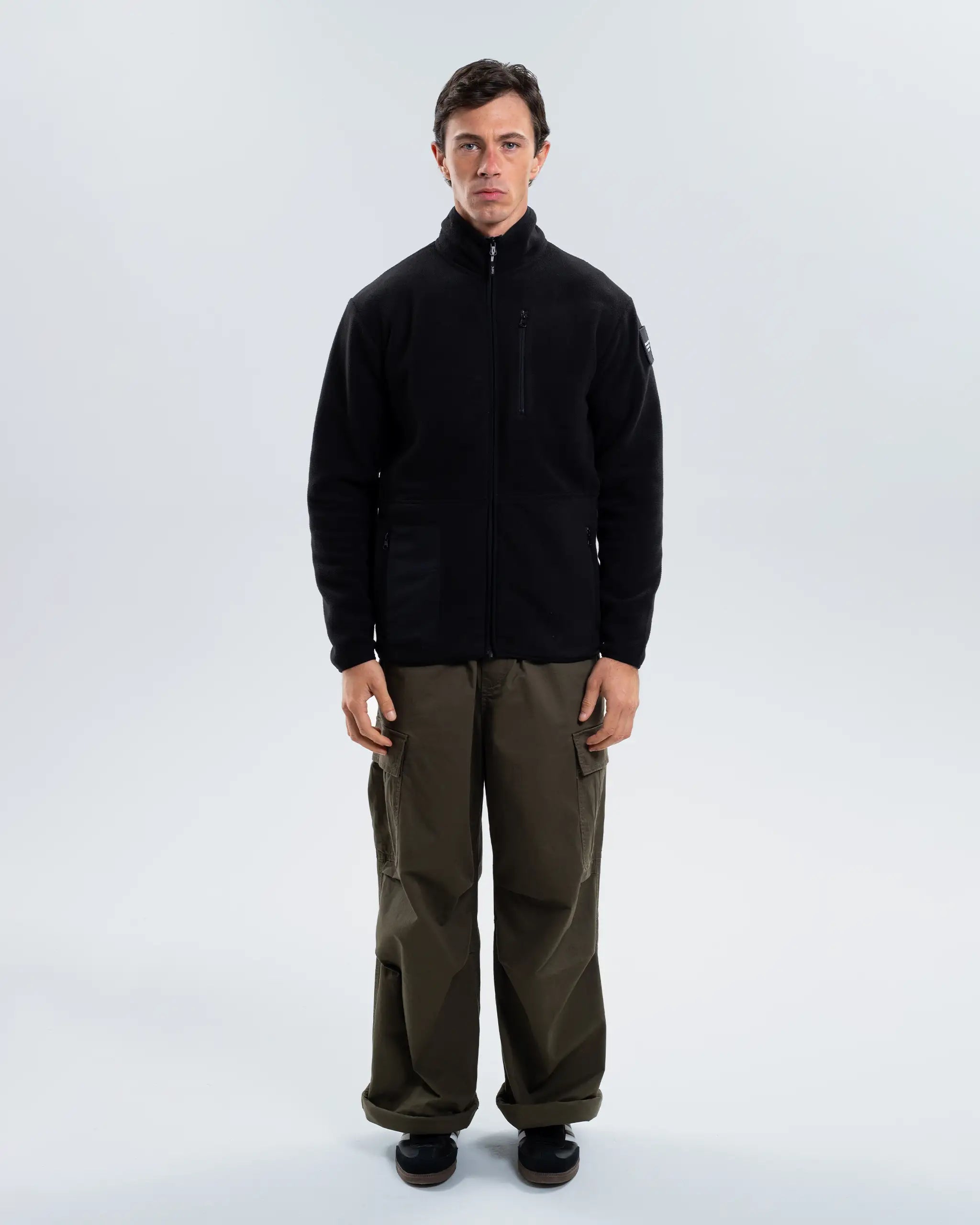 Newcastle United Black Zip Up Fleece Jacket