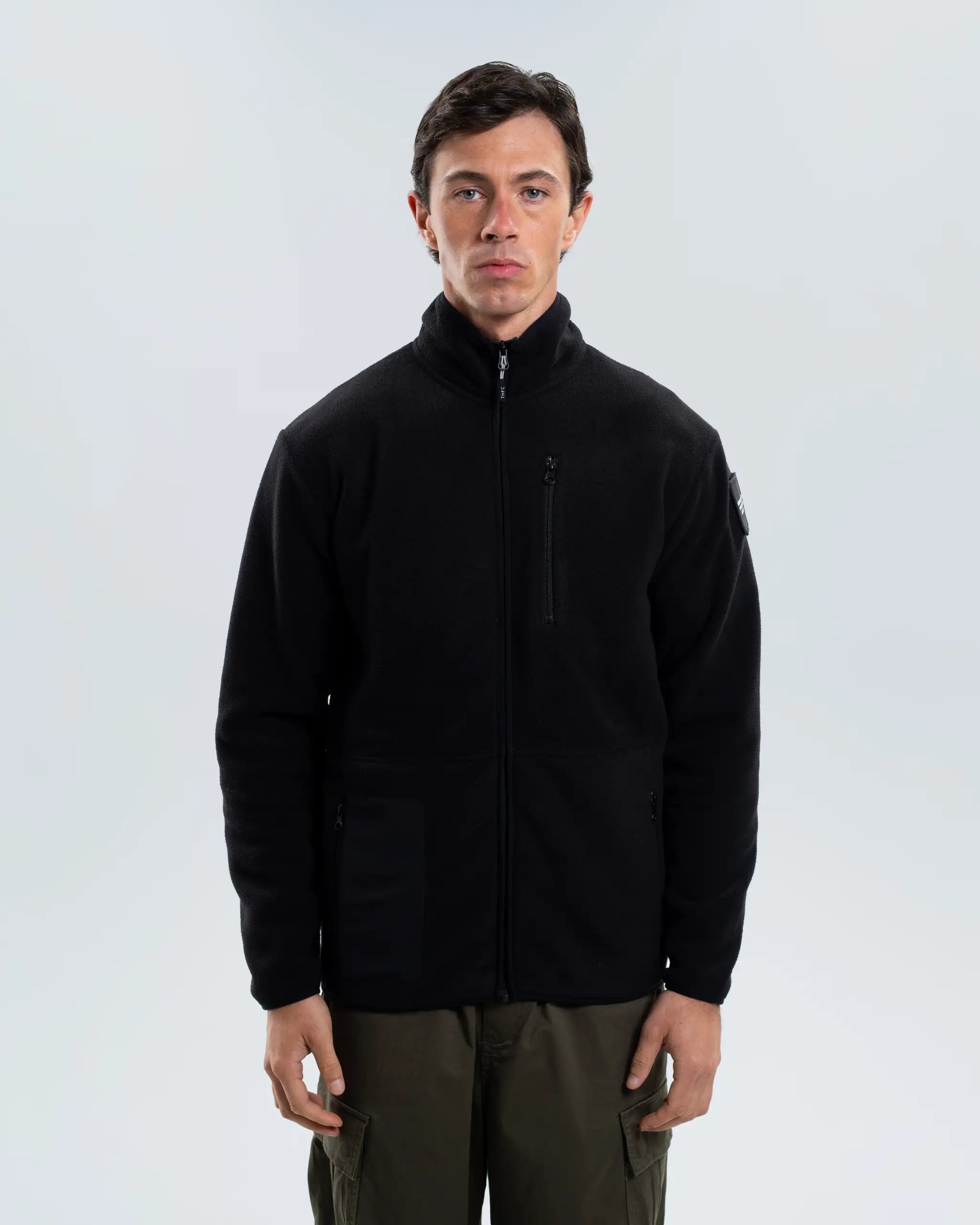 Newcastle United Black Zip Up Fleece Jacket